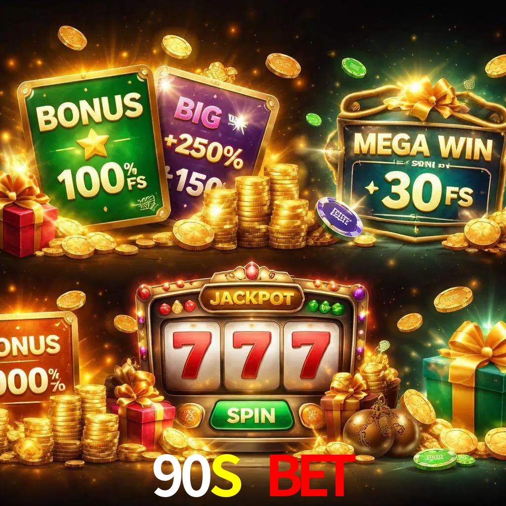 Tipos de bonos 90S BET incluyendo recompensas de bienvenida y promociones continuas